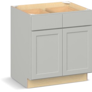 RELIABILT Parkstone II Base Cabinet, Light Gray, 30"W, 2 Doors 2 Drawers, Fully Assembled, ADA - 641007 | Lowe's Pro Supply